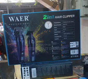 Waer Professional 2-in-1 Rechargeable Hair Clipper and Trimmer Wa-0178
