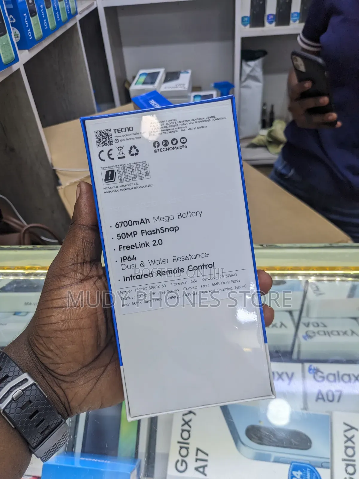 New Tecno Spark 50 128 GB Black