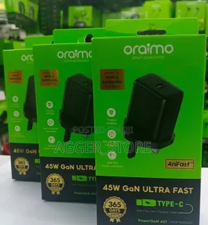 Oraimo Powergan 451 45w Ultra-Fast Wall Charger