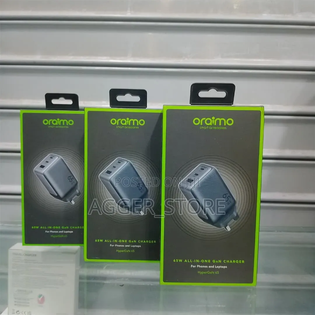 Oraimo Hypergan 65w All in One Chargers in Black