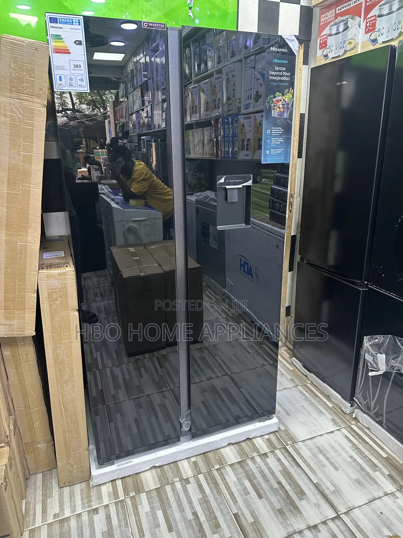 Hisense Fridge (Side by Side) 529l