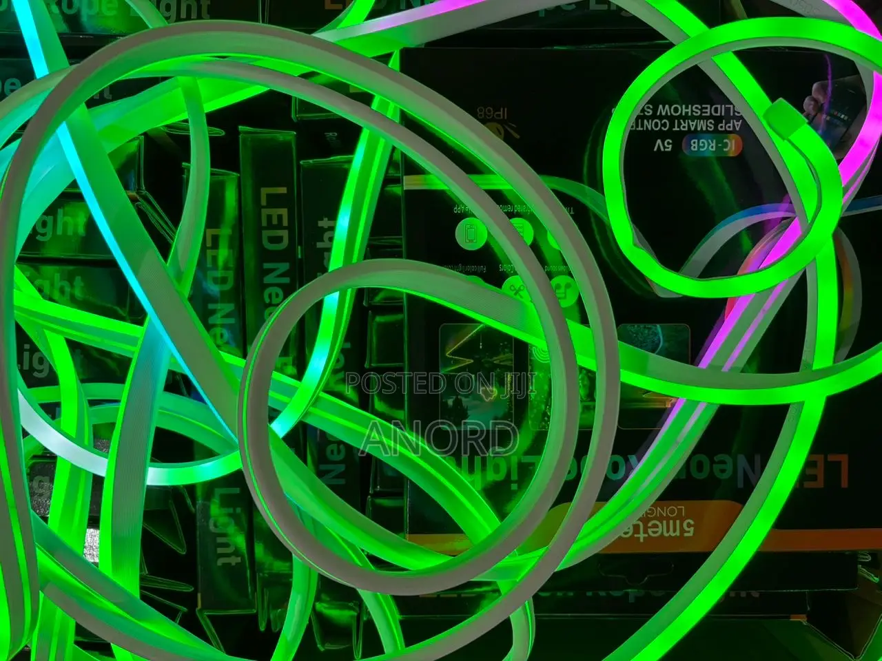 Led Neon Rope Light Mita 5 Rgb – Smart App Na Rimoti Control Mpya