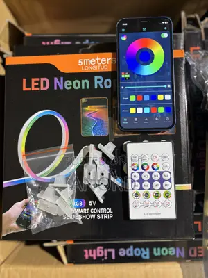 Led Neon Rope Light Mita 5 Rgb – Smart App Na Rimoti Control Mpya