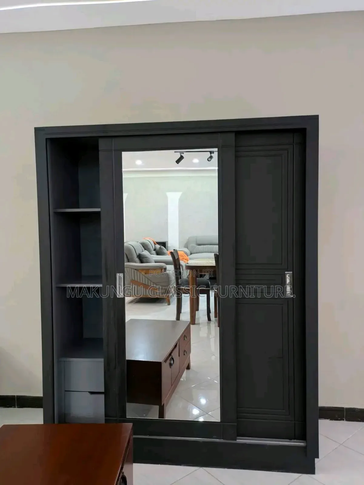 Sliding Door Wardrobe With Simple Design