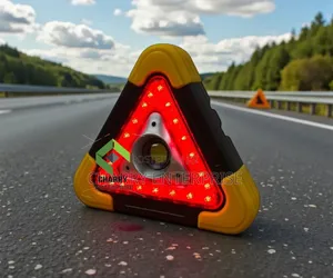 Triangle Warning Led Road Light Taa Ya Onyo for Camping or Outdoor