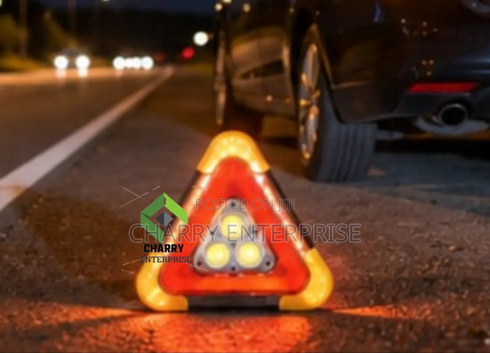 Triangle Warning Led Road Light Taa Ya Onyo for Camping or Outdoor
