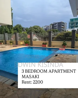 Furnished 2bdrm Apartment in Masaki, Kinondoni for rent