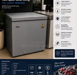 TCL Chest Freezer - Spacious, Energy-Saving, and Built for Maximum Co