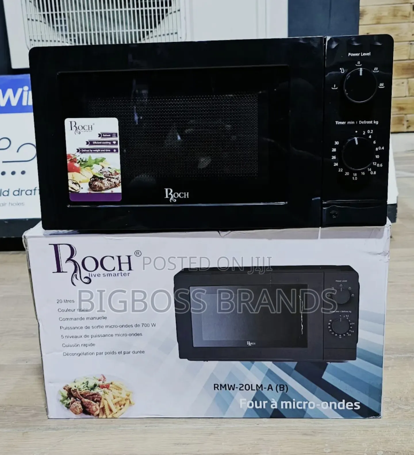 Roch Manual Microwave 20 Liters  Black