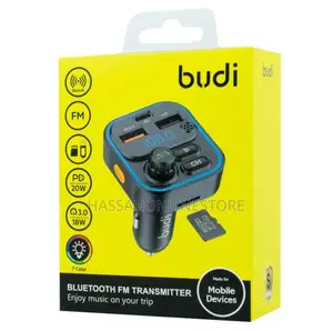 Budi Cct05b Bluetooth Fm Transmitter Car Charger