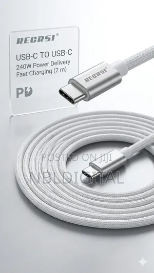 Recrsi 240w Usb-C to Usb-C Cable (2m) – Brand New!
 