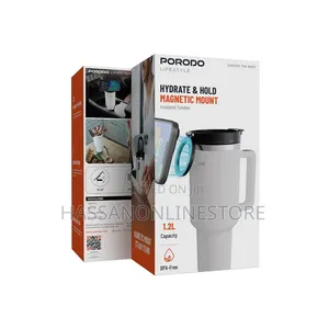 Porodo Lifestyle Hydrate Hold Magnetic Mount 40oz Insulated Tumble