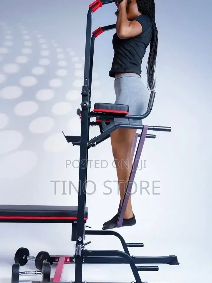 Pull Up Station With Bench Press