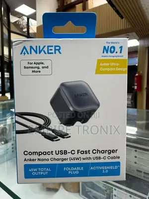 Anker Nano Charger (45w) With Usb-c Cable