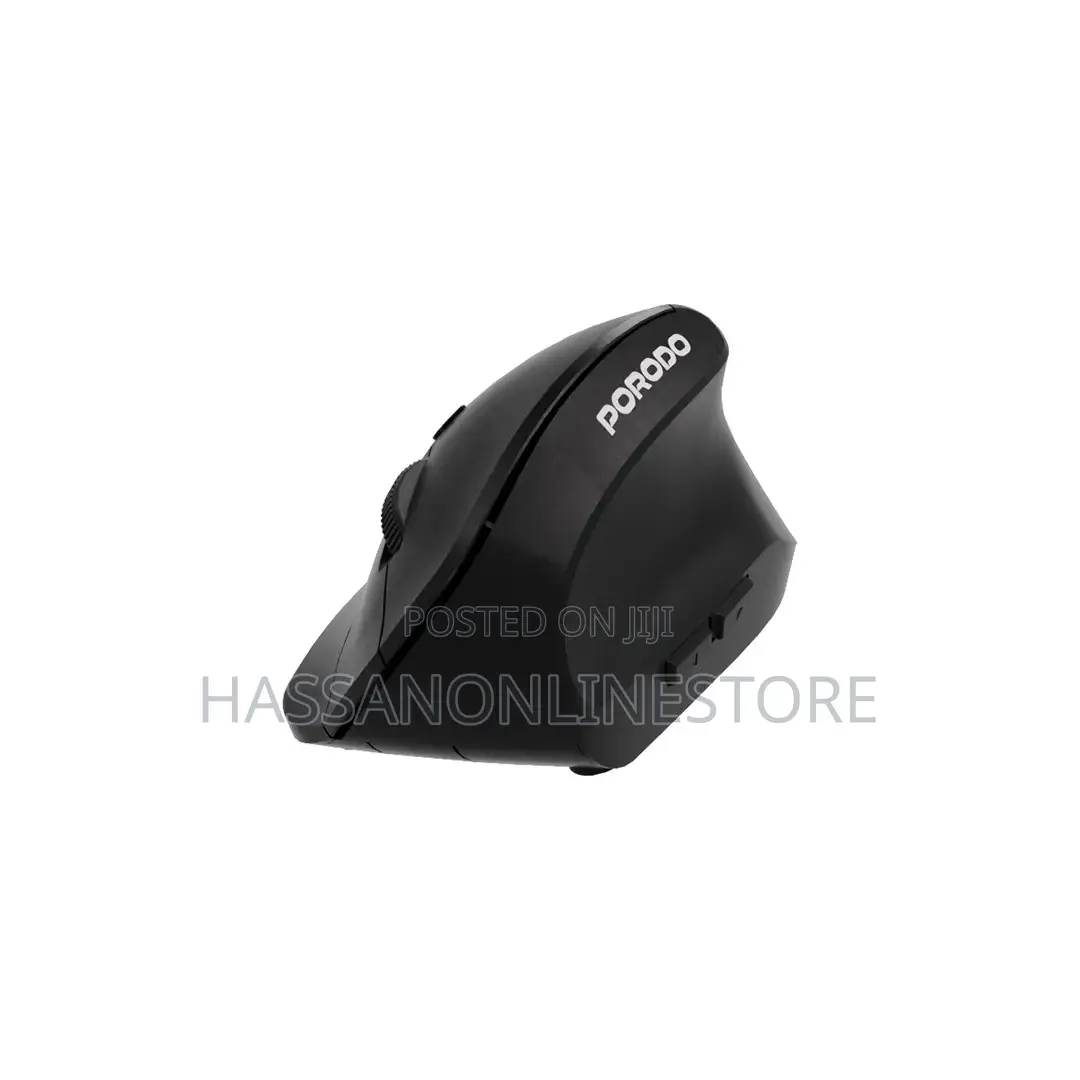 Porodo Vertical 4000 Dpi Wireless Mouse - Black