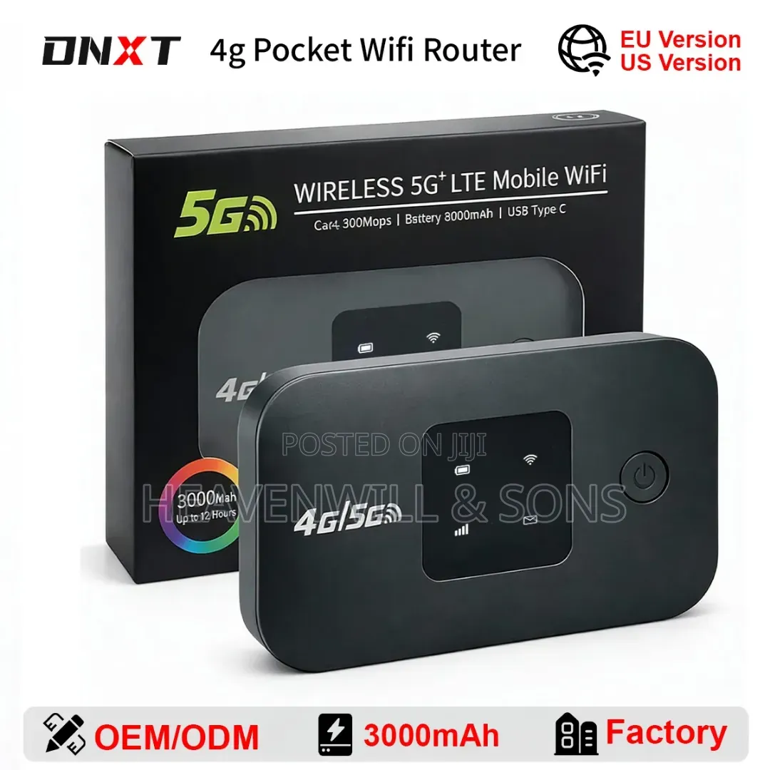 Universal Pocket Wifi Router 4g/5g–300mbps–16 Users | Battery 16 Hours