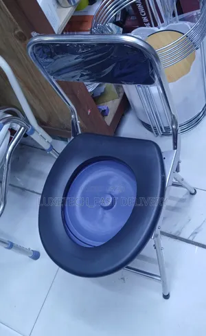 Stainless Steel Portable Toilet Chair for Elderly, Patients, Pregnants