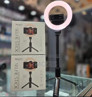 Yesido Portable Selfie Stick With Ring Light