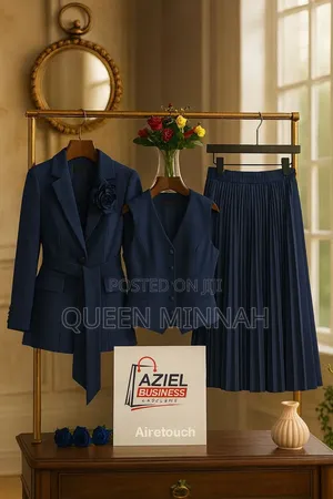 3pcs Suit (Sketi, Koti, Na Kikoti Cha Ndani)