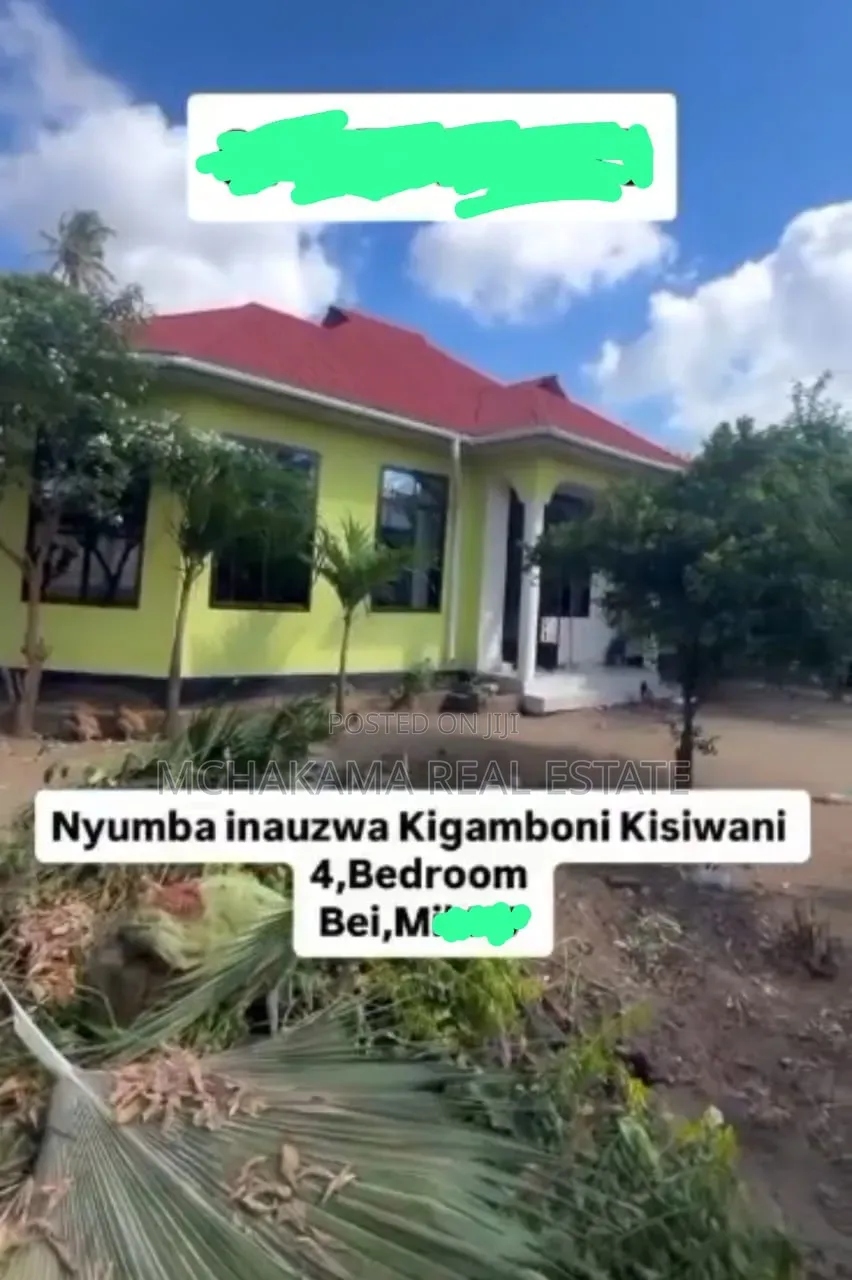3bdrm House in Mchakama Real Estate, Kigamboni for sale