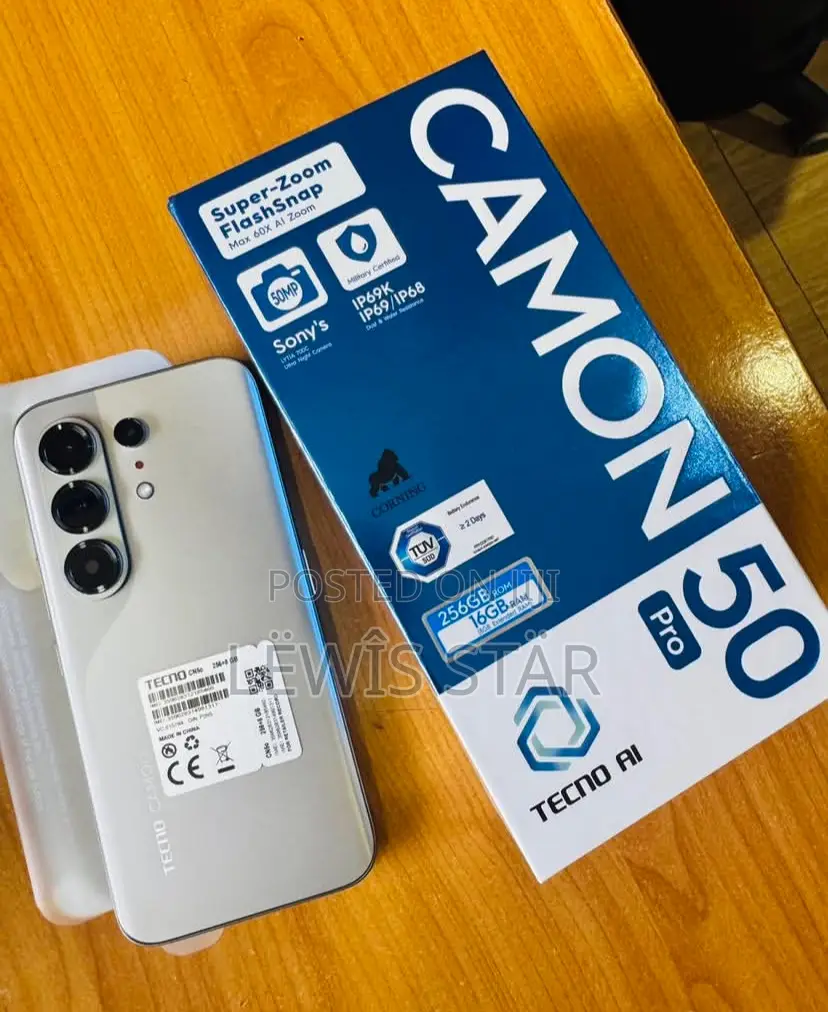 New Tecno Camon 50 Pro 256 GB Gray