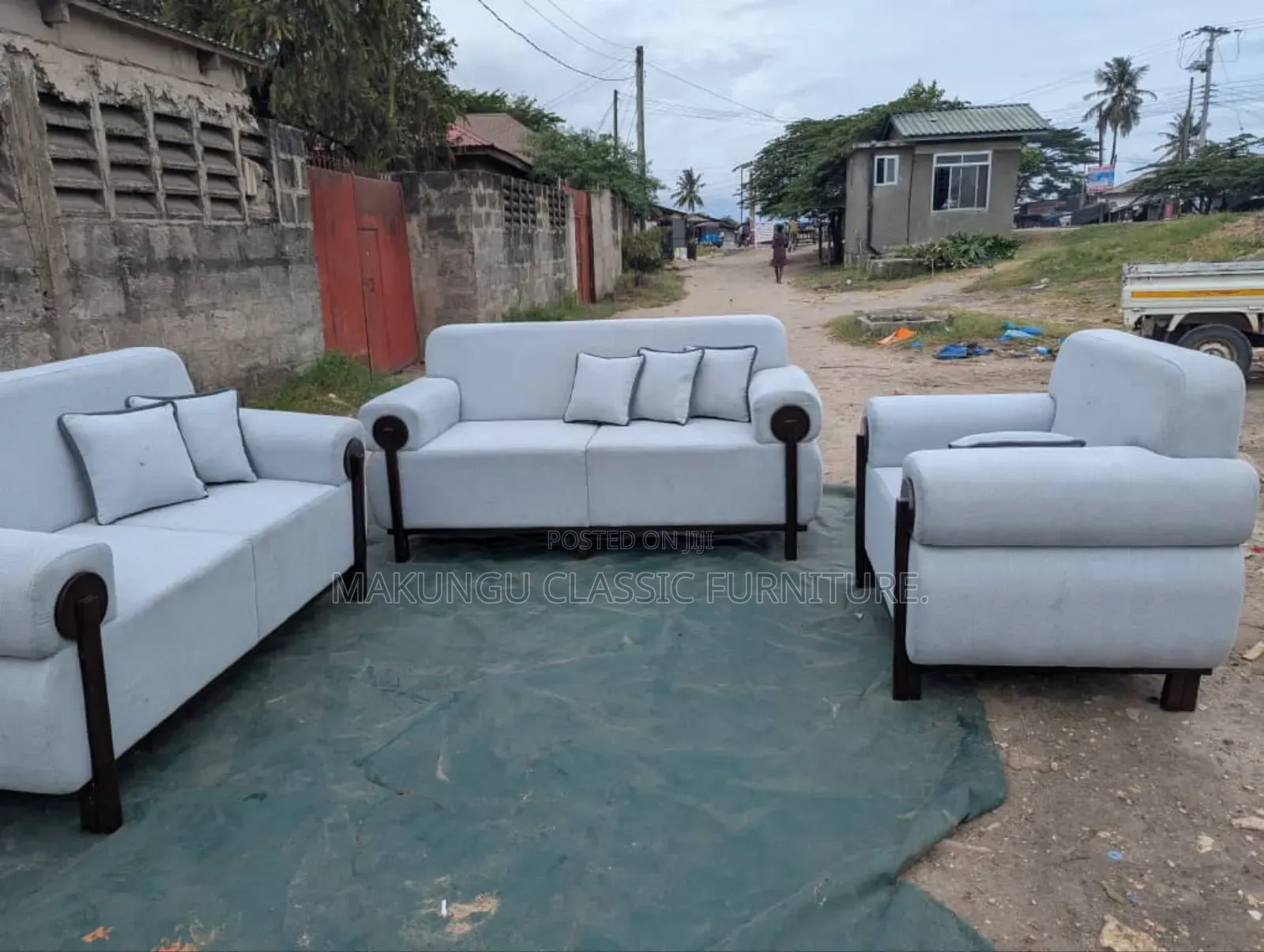 Sofa Sets Za 2,2,1 Ni Simple Na Smooth Materials