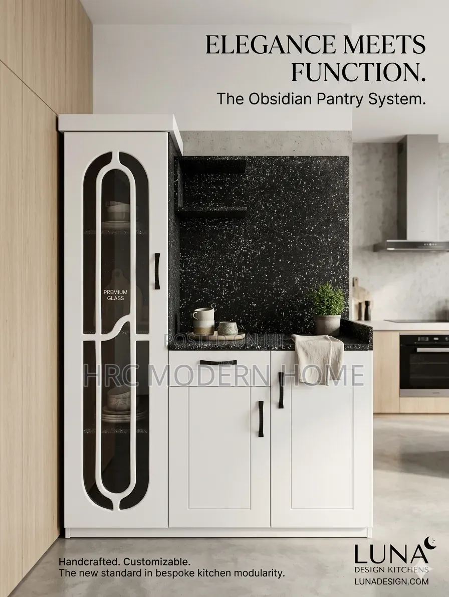 Kabati La Kisasa La Jikoni (Kitchen Pantry Cabinet) - Design Mpya!