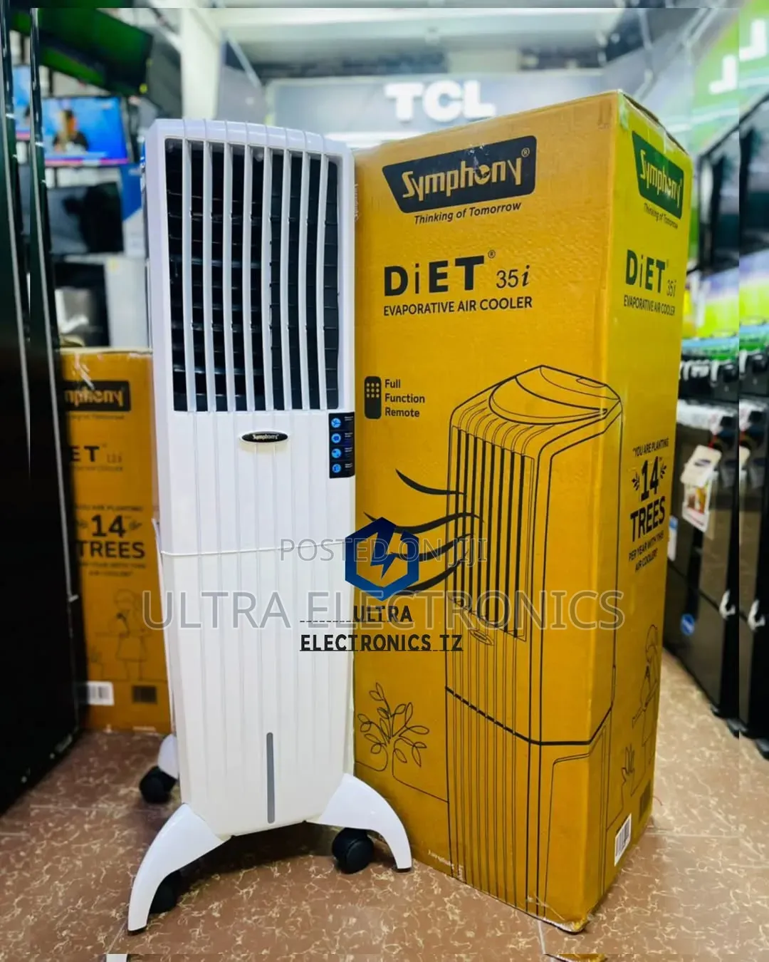 Diet Evaporative Air Cooler 35 Litres Full Function Remote