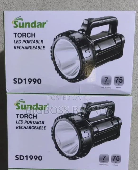 Sundar Rechargeable Torch Tochi Kubwa Ya Kibabe