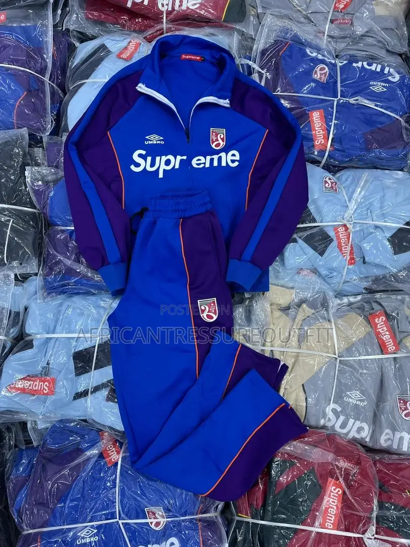 Supreme Collaborated With Umbro Fleece Zip-Up Jackets Available