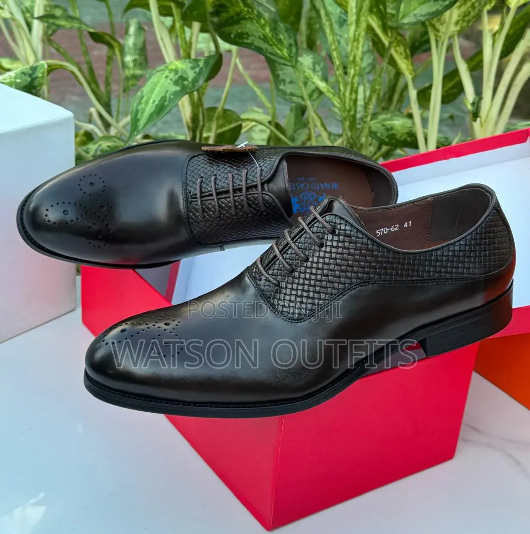 Renato Castello and Franco Banneti Brands Men's Leather Shoes or Mocca
