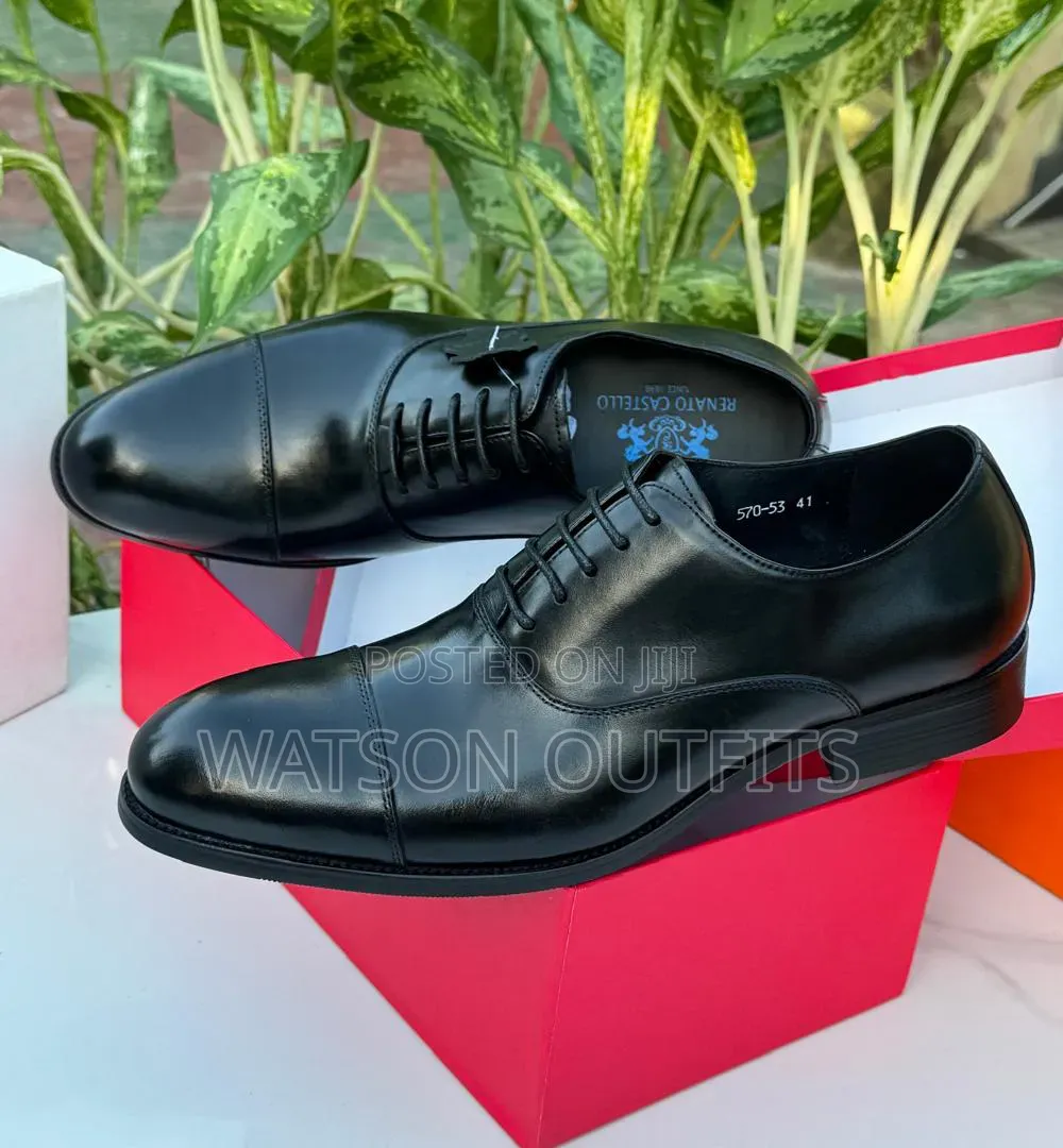 Renato Castello and Franco Banneti Brands Men's Leather Shoes or Mocca