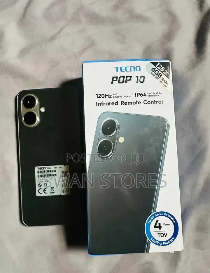 New Tecno Pop 10 64 GB Black