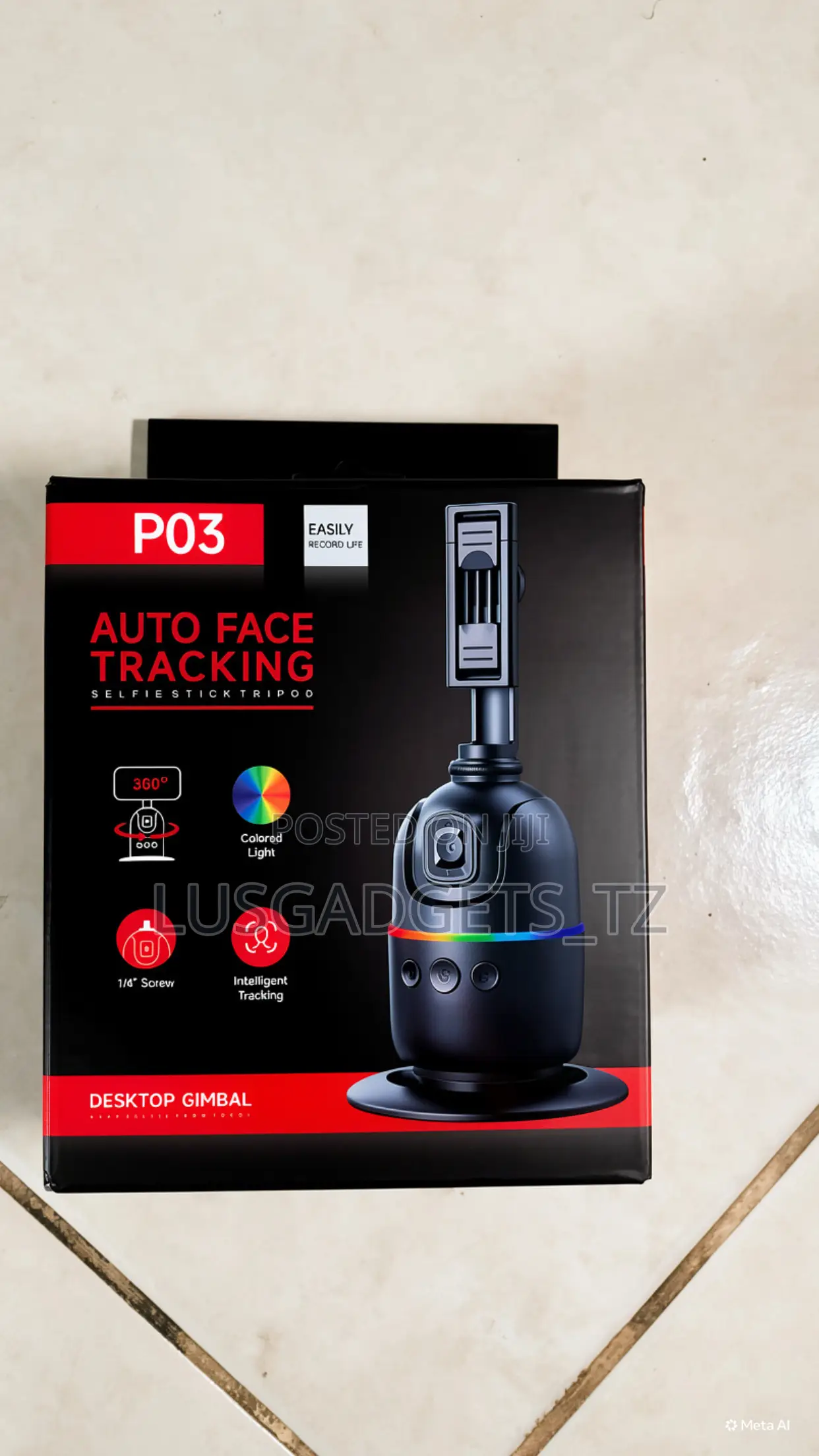 P03 Ai Auto Face Tracking Tripod Stand – Mpya (Brand New)