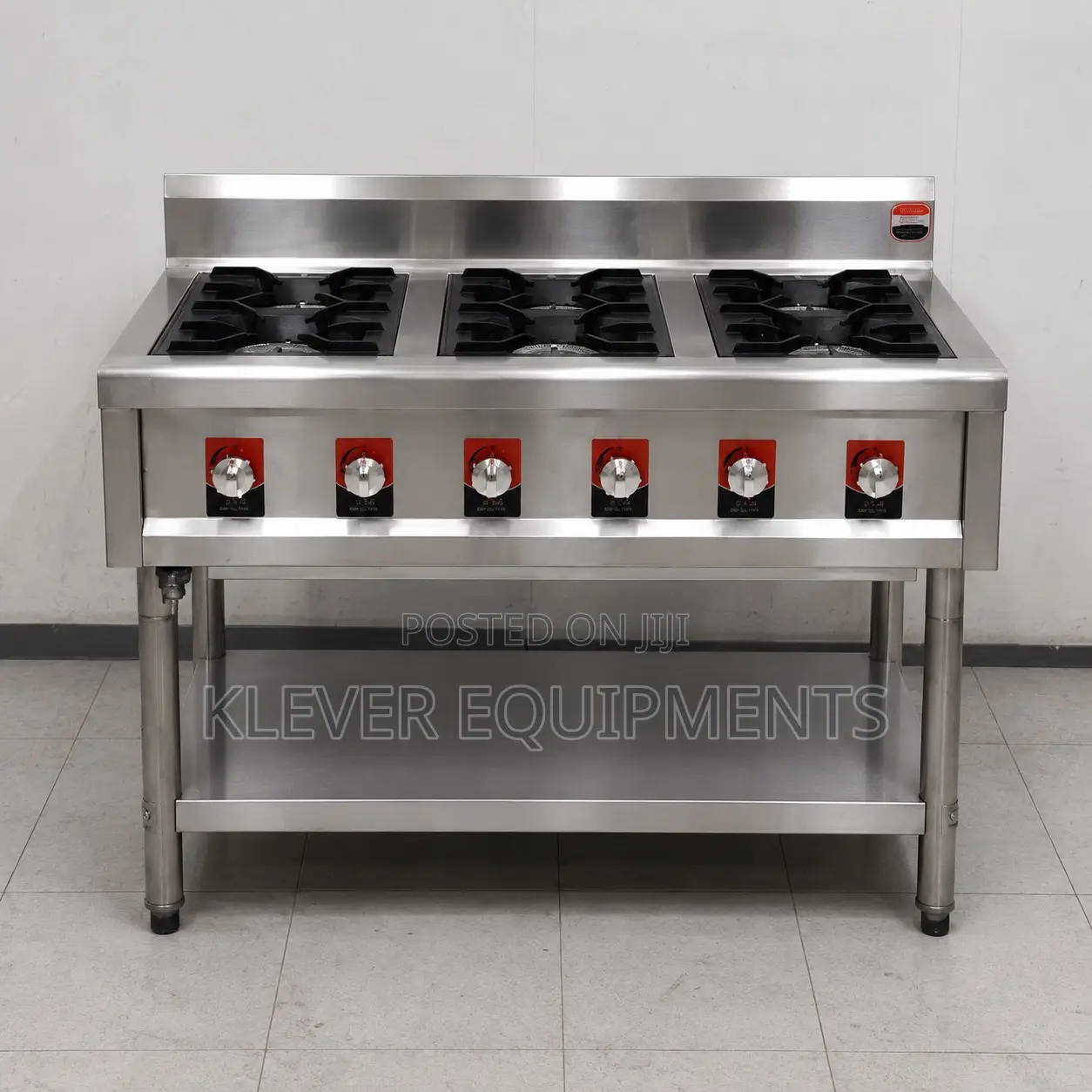 Luxury Canton Style 6-Burner Commercial Wok Range