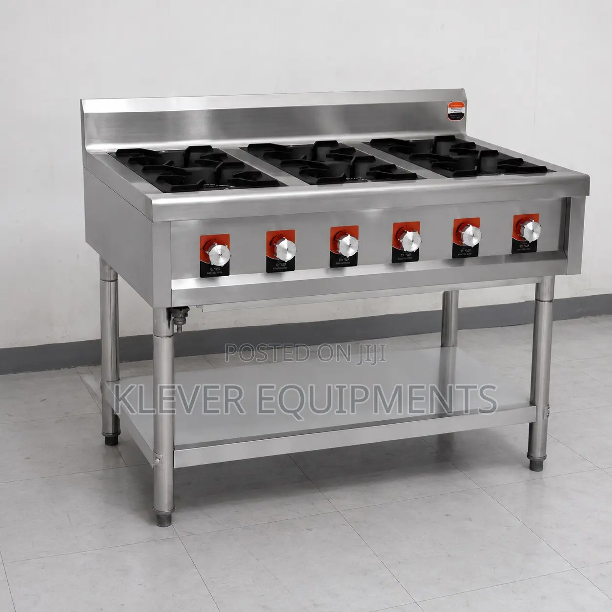 Luxury Canton Style 6-Burner Commercial Wok Range