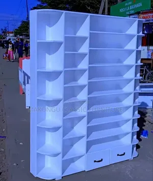 Simple Shoesrack Stand Yenye Portion Tano Rangi Nyeupe