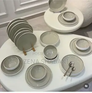 Unique Dinner Set 27pcs Gray Color