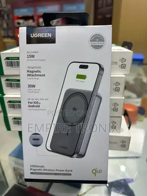 Ugreen 10000mah 30w Qi2 Magnetic Wireless Power Bank