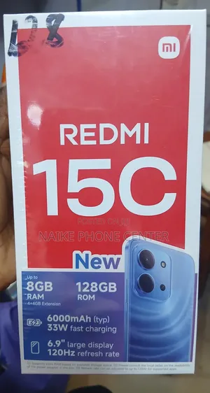 New Xiaomi Redmi 15C 4G 128 GB Black