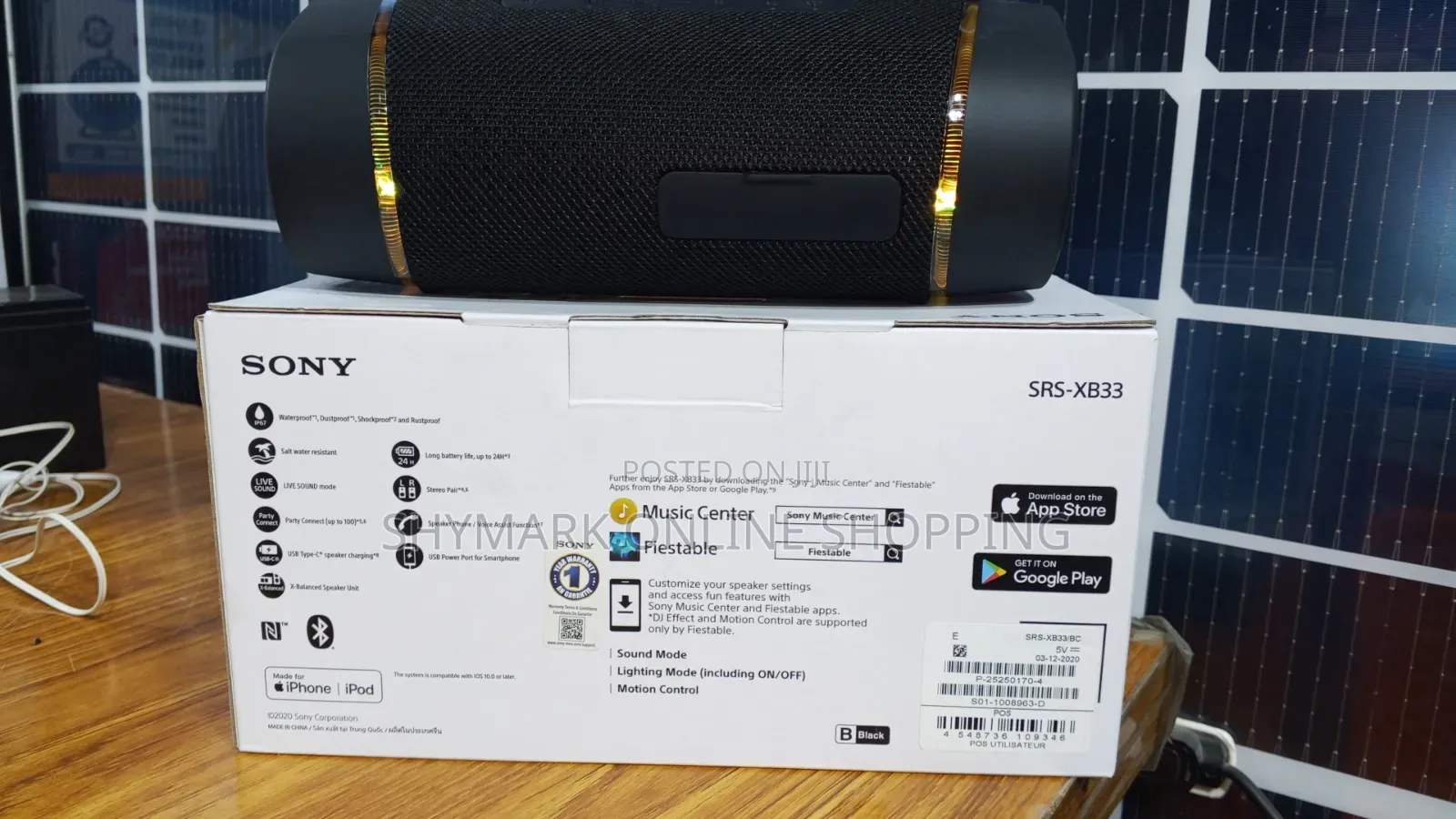 Sony Original Portable Wireless Speaker (Srs-Xb33)