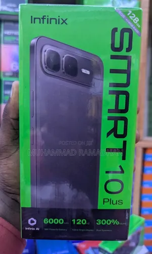 New Infinix Smart 10 Plus 128 GB Black