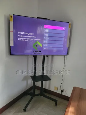 Original Tv Metal Movable Floor Trolley Mount for Office, Church, Home