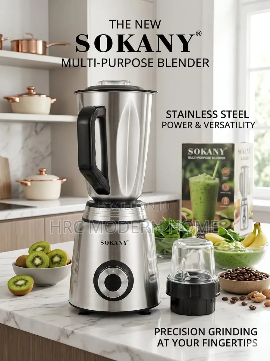 Sokany Multi-Purpose Blender (Stainless Steel)