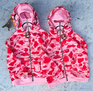 Camo Shark Full Zip Up Hoodies Collection