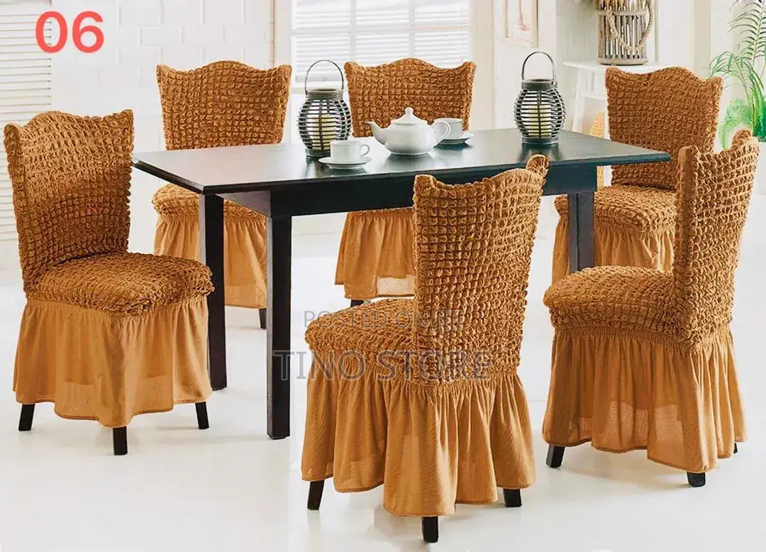 Seersucker Chair Covers 6pc
