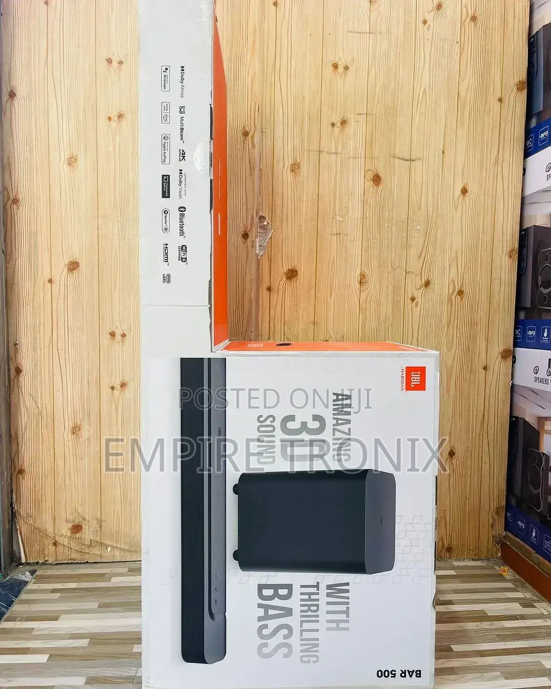 JBL Bar 500 Mk2 5.1-Channel Dolby Atmos Soundbar System – 750w