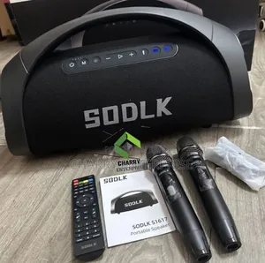 Powerful Sodlk S1617 Bluetooth Speaker 320w for Parties Karaoke 2mic