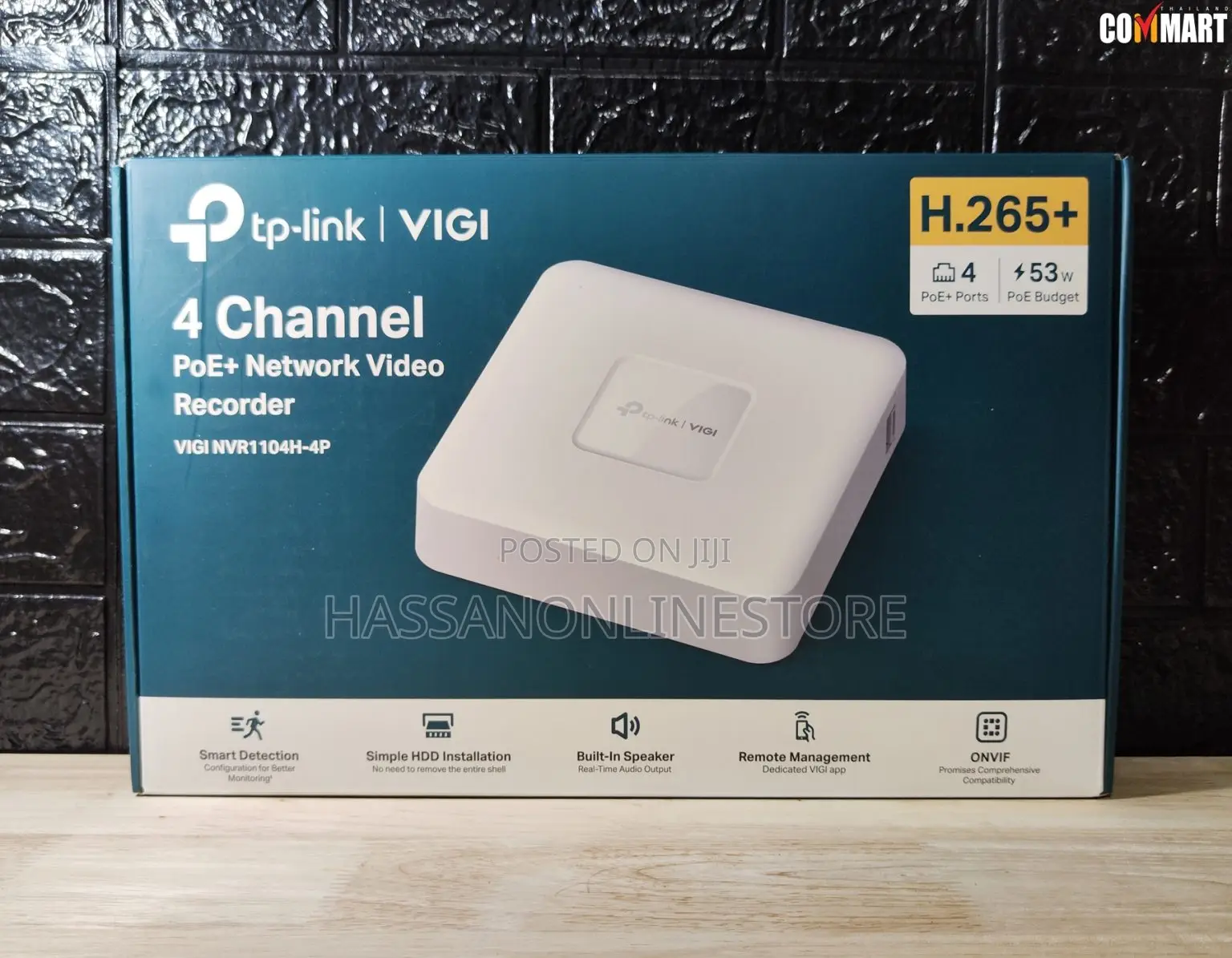 Tp-Link Vigi Nvr1104h-4p 4 Channel Poe+ Network Video Recorder