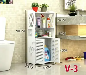 Waterproof PVC Bathroom Corner Storage Cabinate